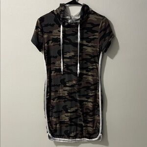 J for Justify Camouflage Hooded Dress
